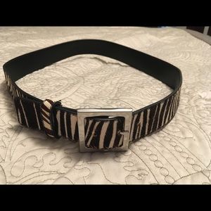 Target Zebra Print Furry Belt size medium